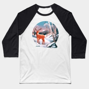 deer and scenery Baseball T-Shirt